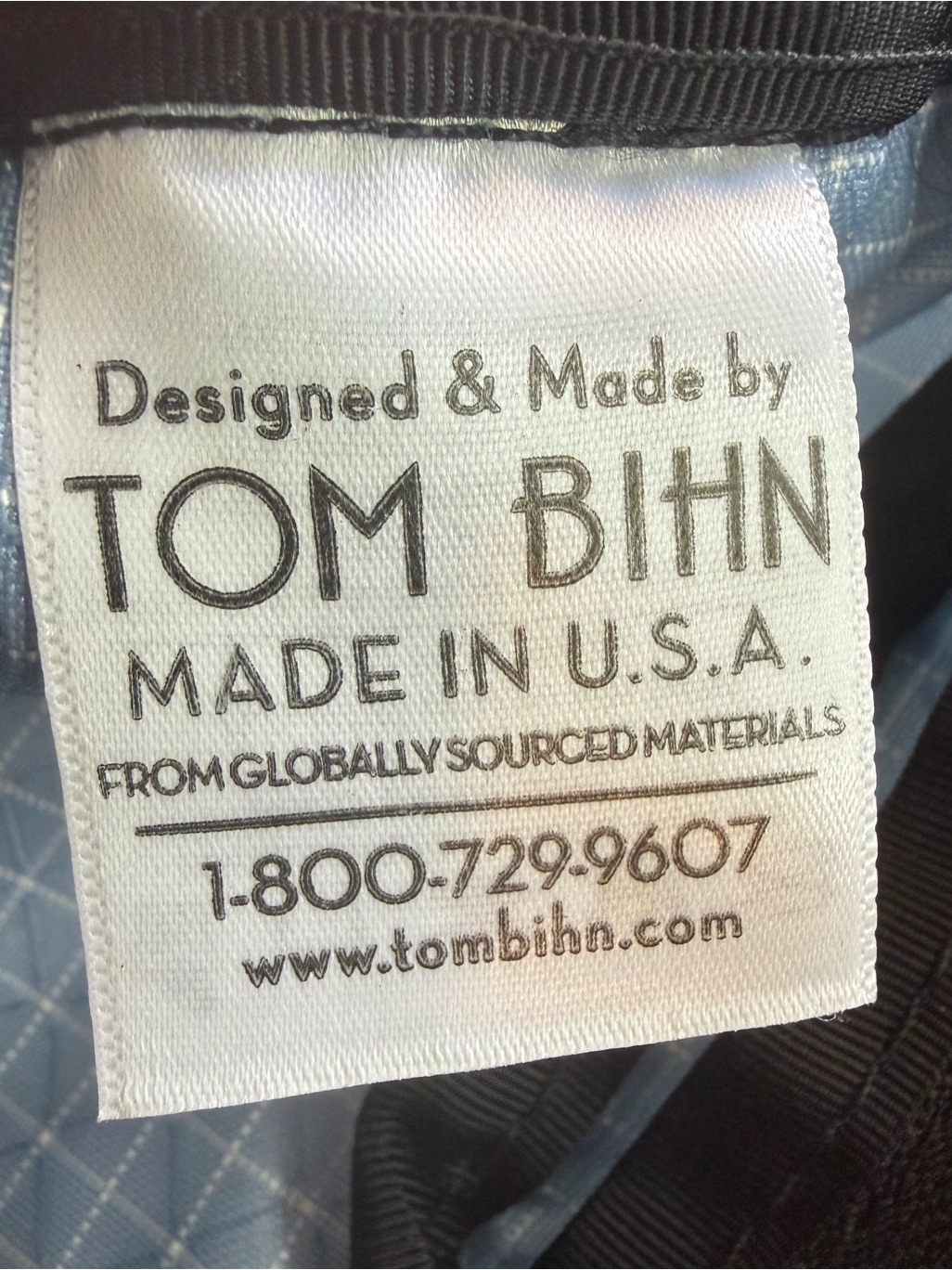 Tom Bihn Acuity Rare Light Blue 200d Halcyon Cublet Crossbody Bag Rip Stop Usa — image 6 of 7